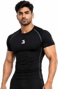 efito Printed Men Round Neck Black T-Shirt