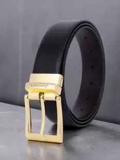 ROVERSOLE Men Formal, Casual, Evening, Party Black, Brown Artificial Leather Reversible Belt