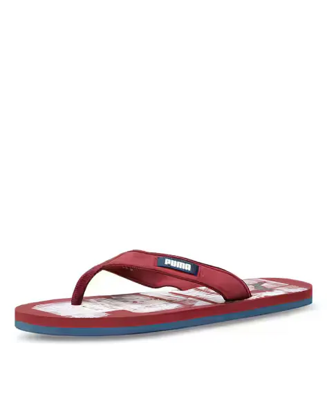 Contour IDP Rhubarb Thong-Strap Flip-Flops