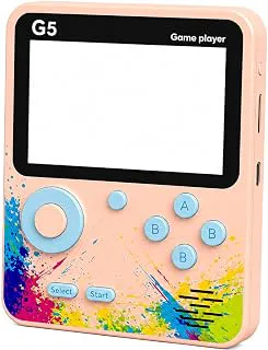500-in-1 Rechargeable Handheld Video Game Console for Kids | 3 Inch Display, Built-in Classic Games, USB Charging, Portable Retro Gaming, Pocket Size