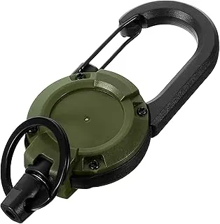 Storite Retractable Keychain ID Badge Holder Keyring | Secure Carabiner Clip for Backpacking, Fishing, Outdoor Use | Durable ABS, Lightweight & Reusable | Ideal for Everyday Travel