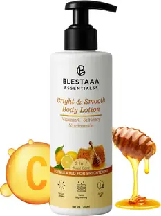 blestaaa essentialss Vitamin C Honey Niacinamide Body Lotion for Bright & Glowing Skin|