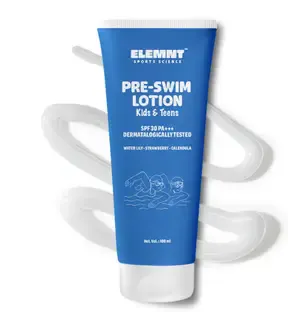 Elemnt Sports Science Sunscreen - SPF 30 PA+++ Pre Swim Lotion for Kids & Teens
