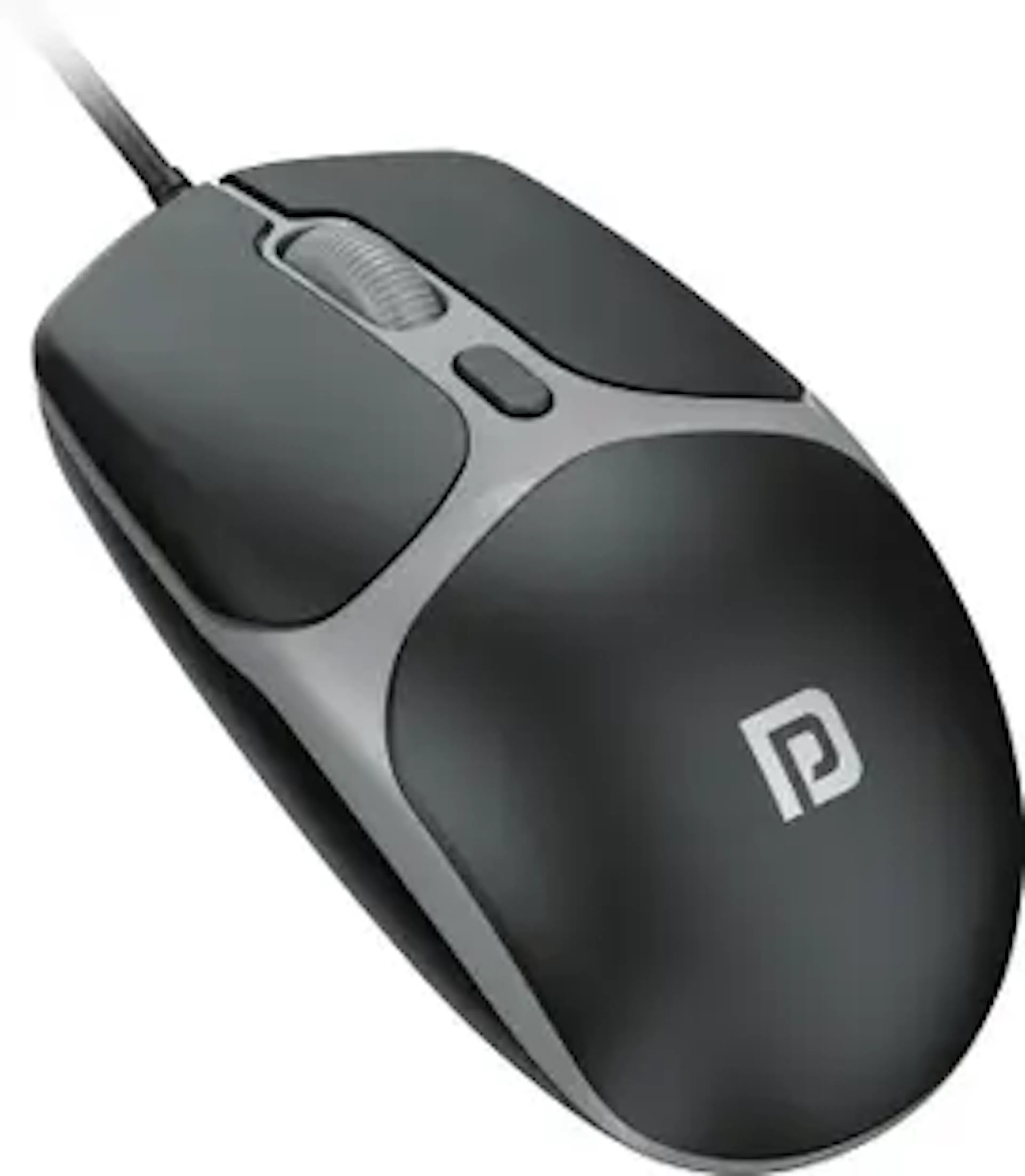 Portronics Toad 103 Wired Ergonomic Optical Mouse with 2400 DPI, Plug & Play