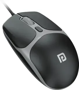 Portronics Toad 103 Wired Ergonomic Optical Mouse with 2400 DPI, Plug & Play
