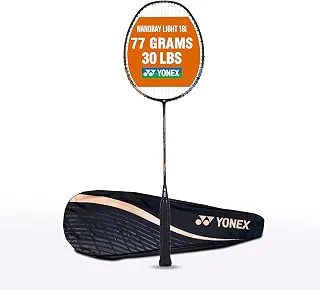 Yonex Nanoray Light 18i Graphite Badminton Racquet With Free Full Cover (77 Grams, 30 Lbs Tension, Black)