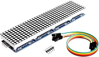xcluma MAX7219 Microcontroller 4 in 1 Display with 5P Line Dot Matrix Module