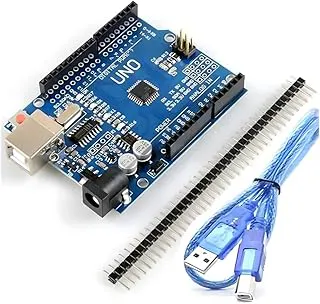 EDO Systems | UNO R3 SMD Development Board | with USB Cable | ATMEGA328PB | CH340G – Prototyping Board for DIY Electronics