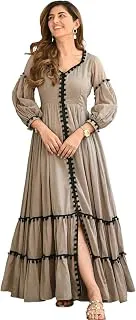 Women's Casual Midi Maxi Long Western Dresses One Piece Dress for Women
