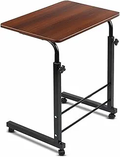 Radiant Multi-Purpose Laptop Table, Study Table| Bed Table| Adjustable Height, Portable for Office, Work Form Home | DIY Table, Easy to Assemble (Wooden with Black Leg)