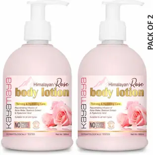 Kayamaya Rose Body Lotion | Moisturizing, Skin Soothing & Hydration - Pack of 2