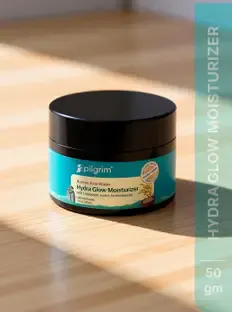 Pilgrim Korean Rice Water Hydra Glow Moisturizer|Light Gel & Instant Glass Skin Glow