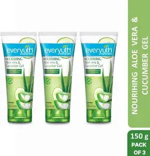 Everyuth Naturals Nourishing Aloe Vera and Cucumber Gel Protects from Acne, Cuts and Rashes Face Wash