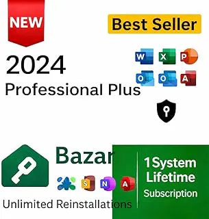 O'ffice Home and Business Professional Plus 2024 LTSC All products support, Lifetime Validity, Email Delivery, Unlimited Reinstallations And Quick Installation Support.1-Year Warranty
