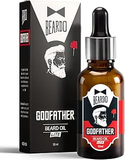 BEARDOGodfather Lite Beard and Moustache Oil, 30 ml | Non-Sticky, Light Beard Oil for Men| Pleasant Fragrance | Ideal for daily use . | Non-Sticky Breakage Control