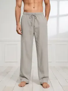 THE DRY STATE Relaxed Men Beige Trousers
