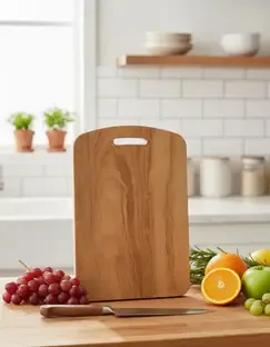 Narniza Wooden Chopping Board for Kitchen, Handcrafted Board Wooden Cutting Board