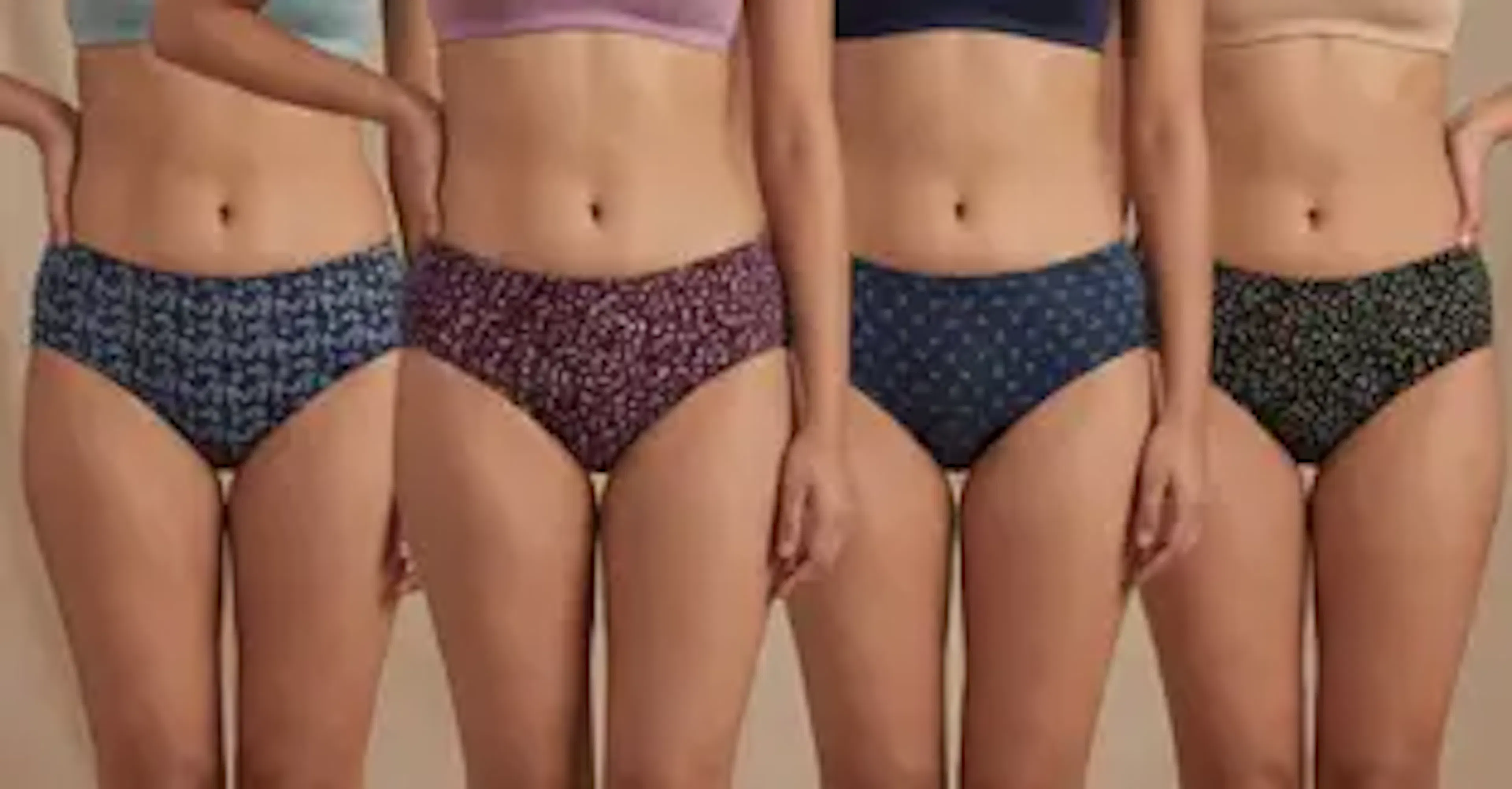 FEEL TRACK Women Hipster Dark Blue, Brown, Blue, Black Panty