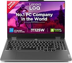 LenovoLOQ Intel Core i5-13450HX| NVIDIA RTX 3050A 4GB (24GB RAM/512GB SSD/144Hz Refresh Rate/15.6" (39.6cm)/Windows 11/Office Home 2024/3 Mon. Game Pass/Grey/2.4Kg), 83DV018GIN AI Gaming Laptop