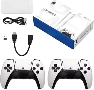 RetroGoods 4K HD Retro Video Game Console Stick with Dual Wireless Controllers, Plug and Play TV Gaming System, Portable Entertainment Device with Classic, for Kids and Adults,
