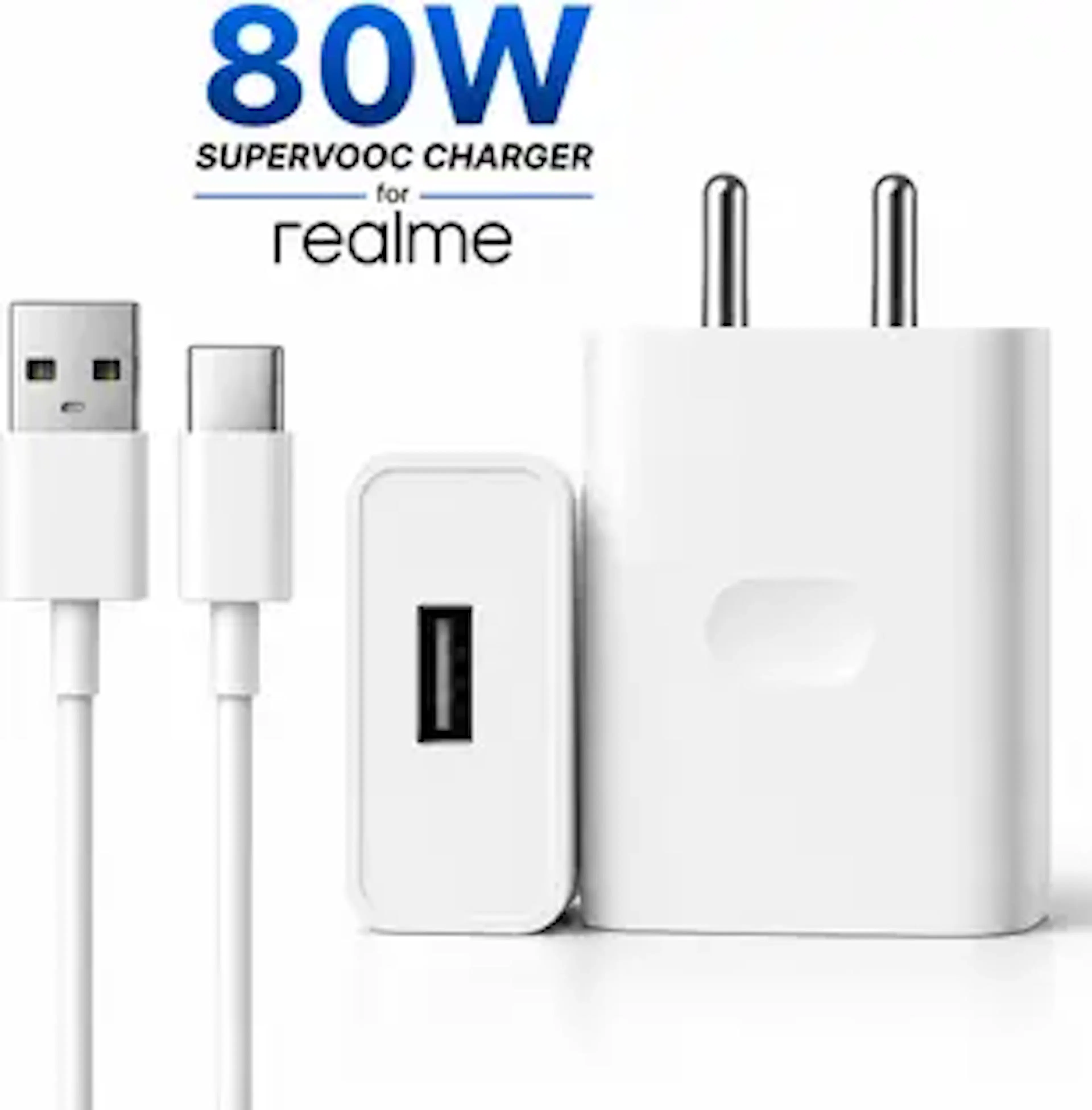 SB 80 W SuperVOOC 7.3 A Wall Charger for Mobile with Detachable Cable