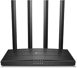 TP-Link Archer AC1200 Archer C6 Wi-Fi Speed Up to 867 Mbps/5 GHz + 400Mbps/2.4 GHz, 5 Gigabit Ports, 4 External Antennas, MU-MIMO, Dual Band, WiFi Coverage with Access Point Mode, Black