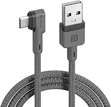 Portronics Konnect L 1.2Mtr, Fast Charging 3A Micro USB Cable with Charge & Sync Function (Grey)