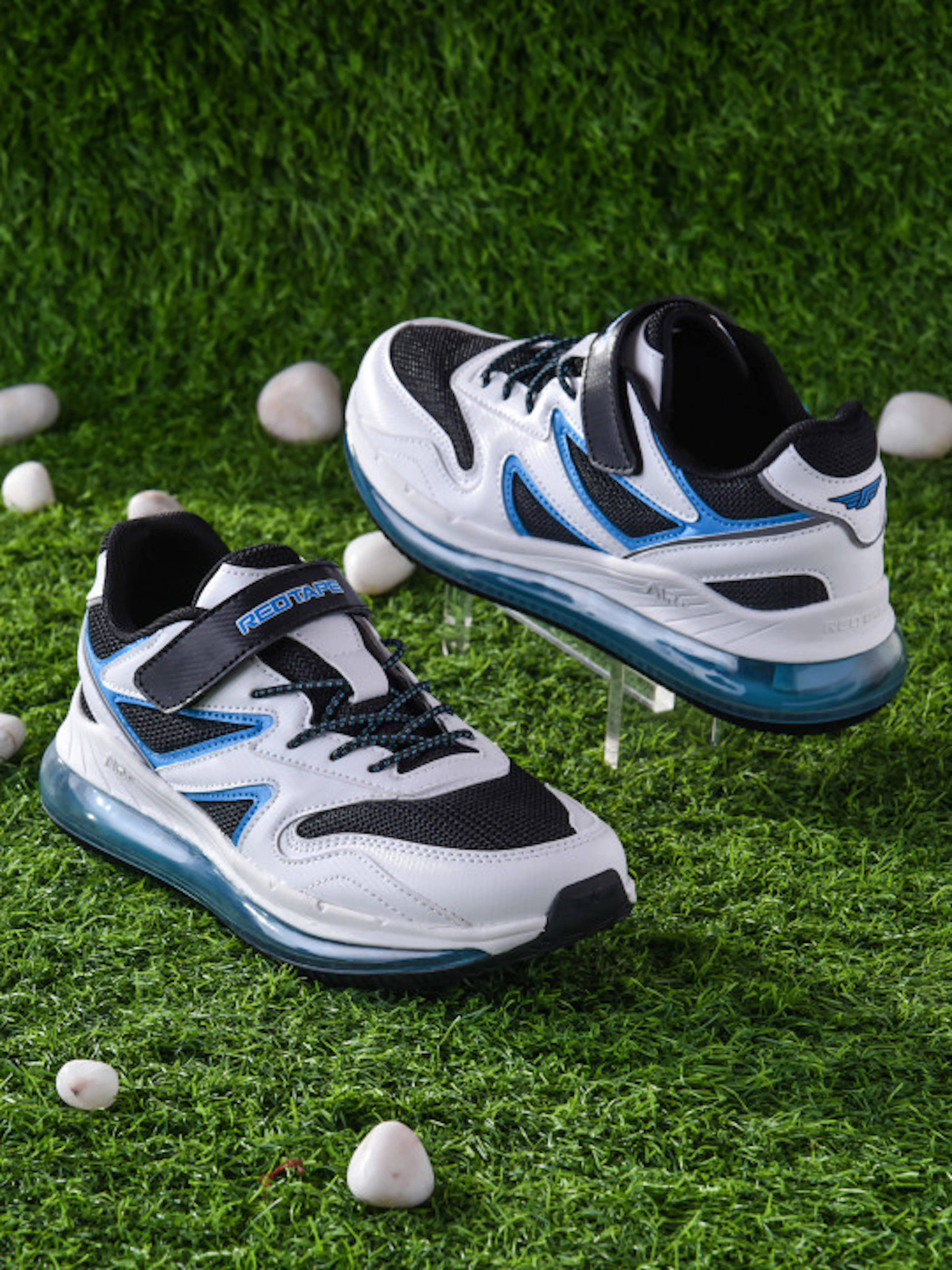 Red Tape Kids White Colourblocked Air + Walking Shoes