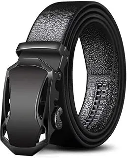 ZOROMen's Vegan Leather Belt for Men, Formal/Casual,Autolock,Black | Fit on up to 40 Inches Waist size (BLACK 58-BK72, 1)