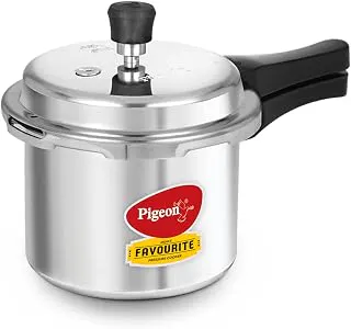 Pigeon by Stovekraft Favourite Outer Lid Non Induction Aluminium Pressure Cooker, 3 Litres