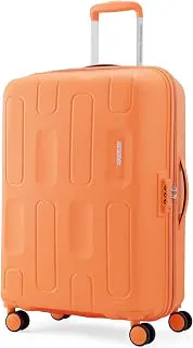 American TouristerIvy 2.0|Medium Size Check-in Spinner Trolley Bag (68 cm)|360° 8 Wheel Travel Luggage|Hard Case Polypropylene (PP) Suitcase|Combination Lock|Tan Orange