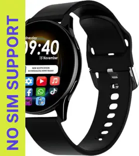 GameSir 2 Round Stay Connected with YouTube, Facebook, and Insta Notifications Smartwatch