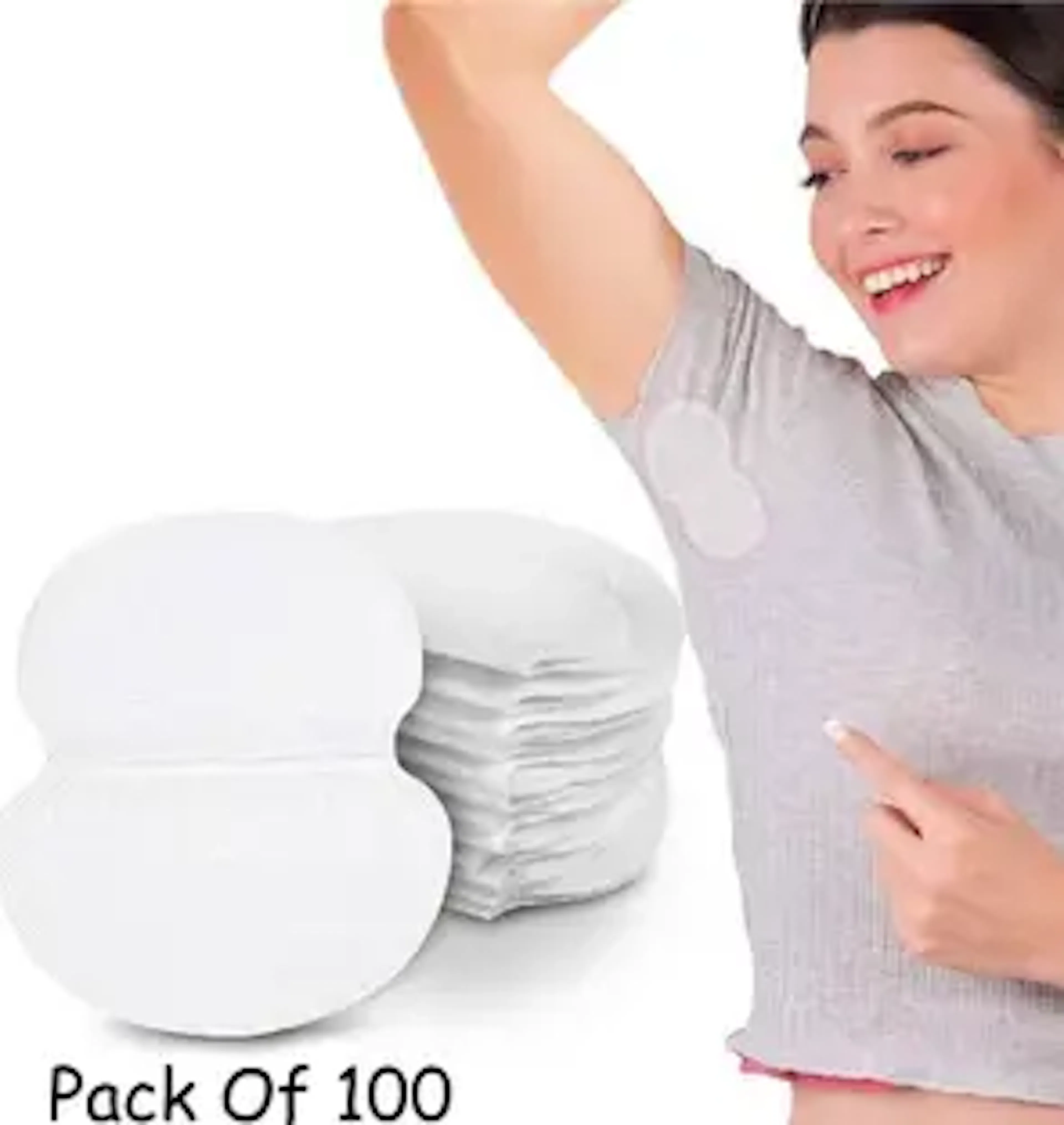 LIJIE 100 Pcs Men Women Under Arm Sweat Pads Sweat Pads