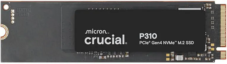 Crucial P310 500GB 2280 PCIe Gen4 3D NAND NVMe M.2 SSD – Up to 6,600MB/s – Shift up to Gen4 – Internal Solid State Drive (PC) – CT500P310SSD801