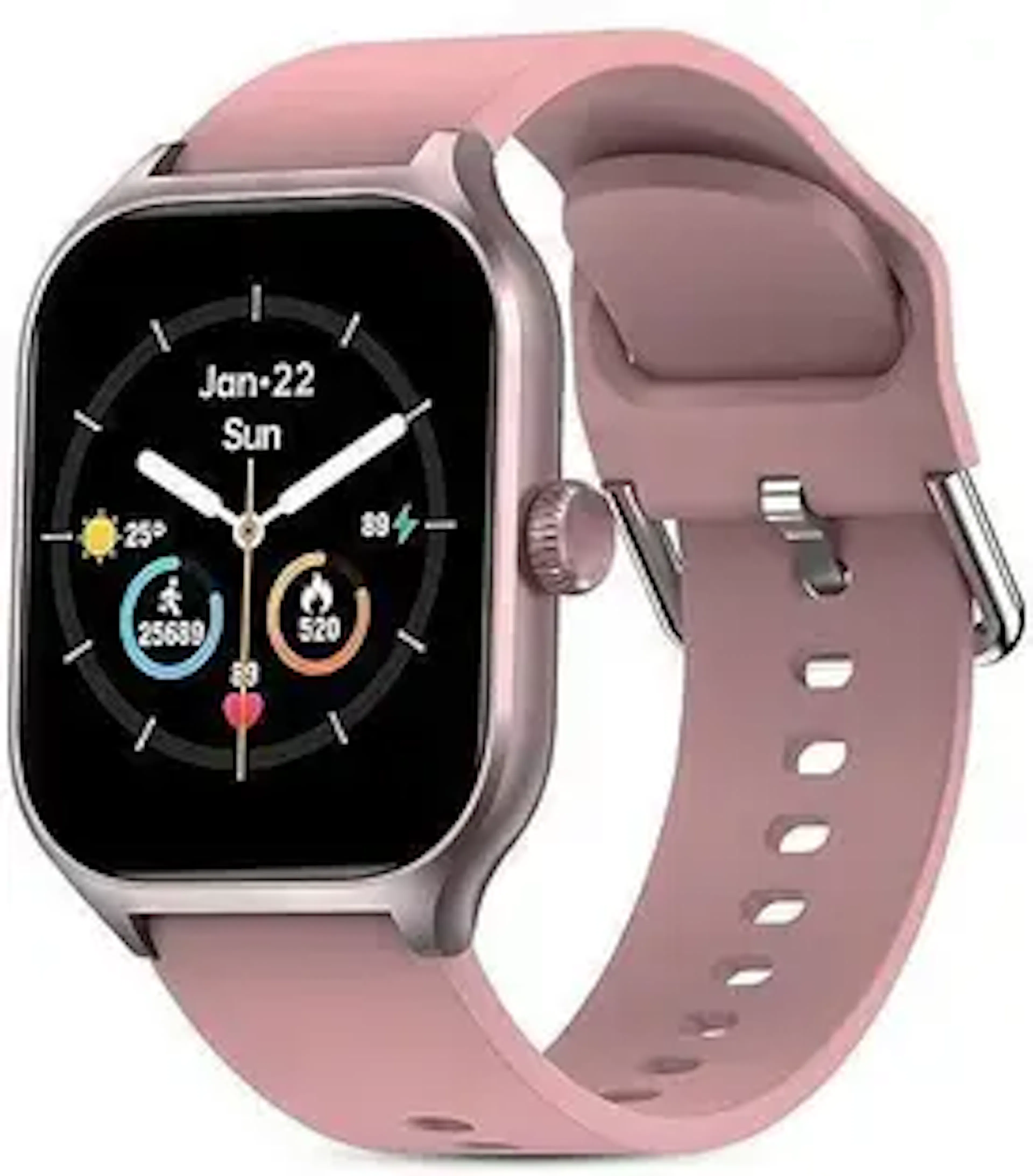 Zafar Orvik H9 Pink Full Screen Touch Watch Specially Made for Girl & Women Smartwatch Smartwatch