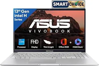 ASUSVivobook 15, Smartchoice,Intel Corei5 13thGen 13420H, 16GB RAM, 512GB SSD, FHD 15.6", Win11, Office Home'24, M365 Basic (1Year)*, Cool Silver, 1.70kg, X1502VA-BQ835WS, Intel UHD iGPU, Laptop