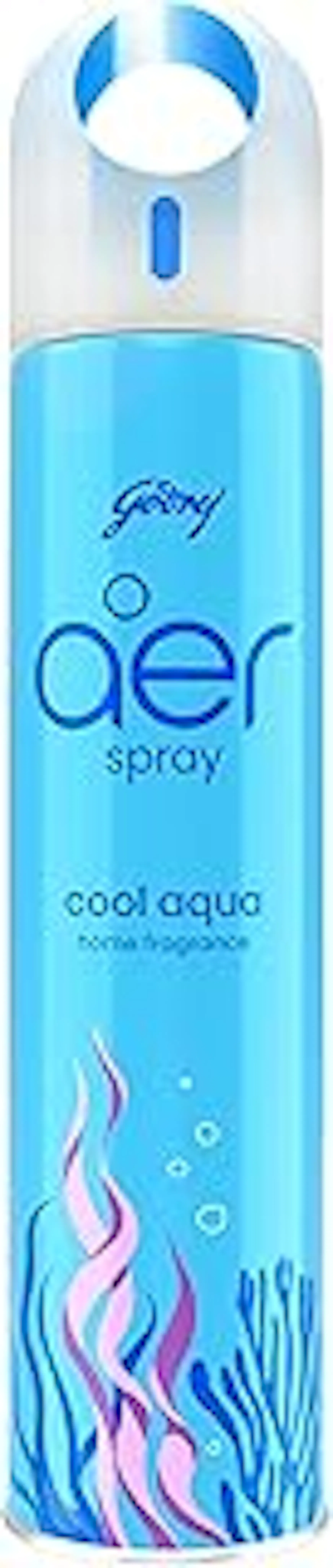 Godrej aer Spray | Room Freshener for Home & Office - Cool Aqua (200 ml) | Long-Lasting Fragrance