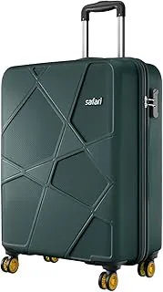 SafariCabin Polypropylene Spinner Pentagon Pro 8 Wheels 55Cm Trolley Bag Hard Case, 360º Wheeling Carry-On Luggage for Men & Women, Travel Bag, Suitcase for Travel, Dusk Green