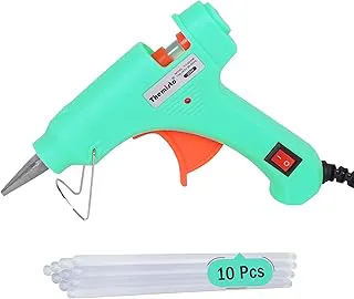 THEMISTO20 Watt Mini Hot Melt Glue Gun with 10 Glue Sticks for DIY Art and Crafts…