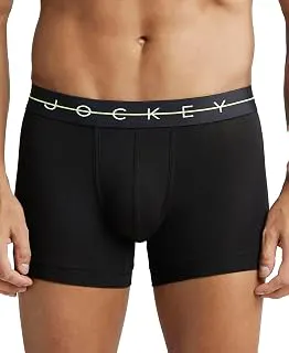 JockeyNY16 Men's Super Combed Cotton Elastane Stretch Solid Trunk with Ultrasoft Waistband (Colors & Prints May Vary)