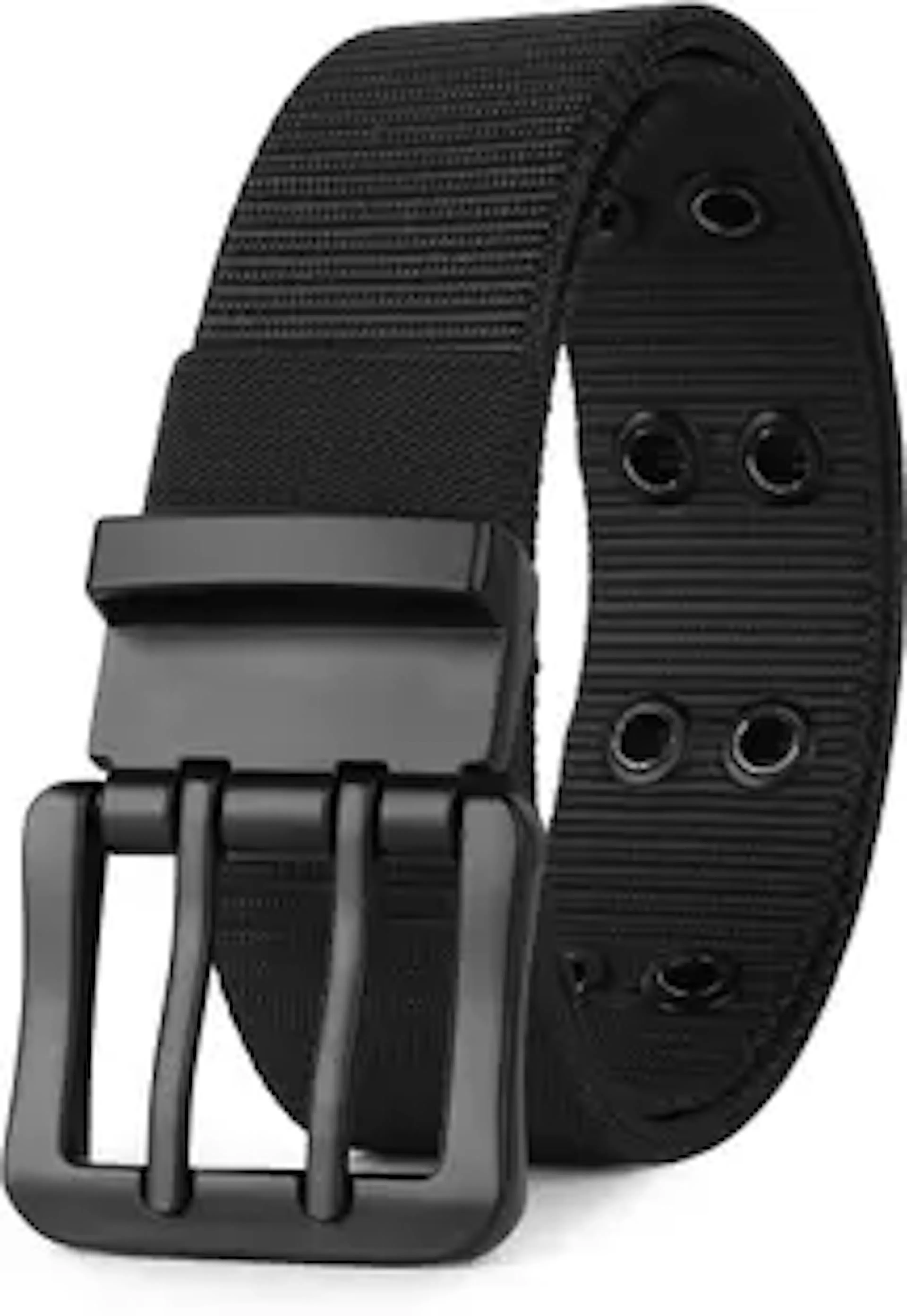 Glitchez Men Formal, Casual, Evening, Party Black Nylon Belt