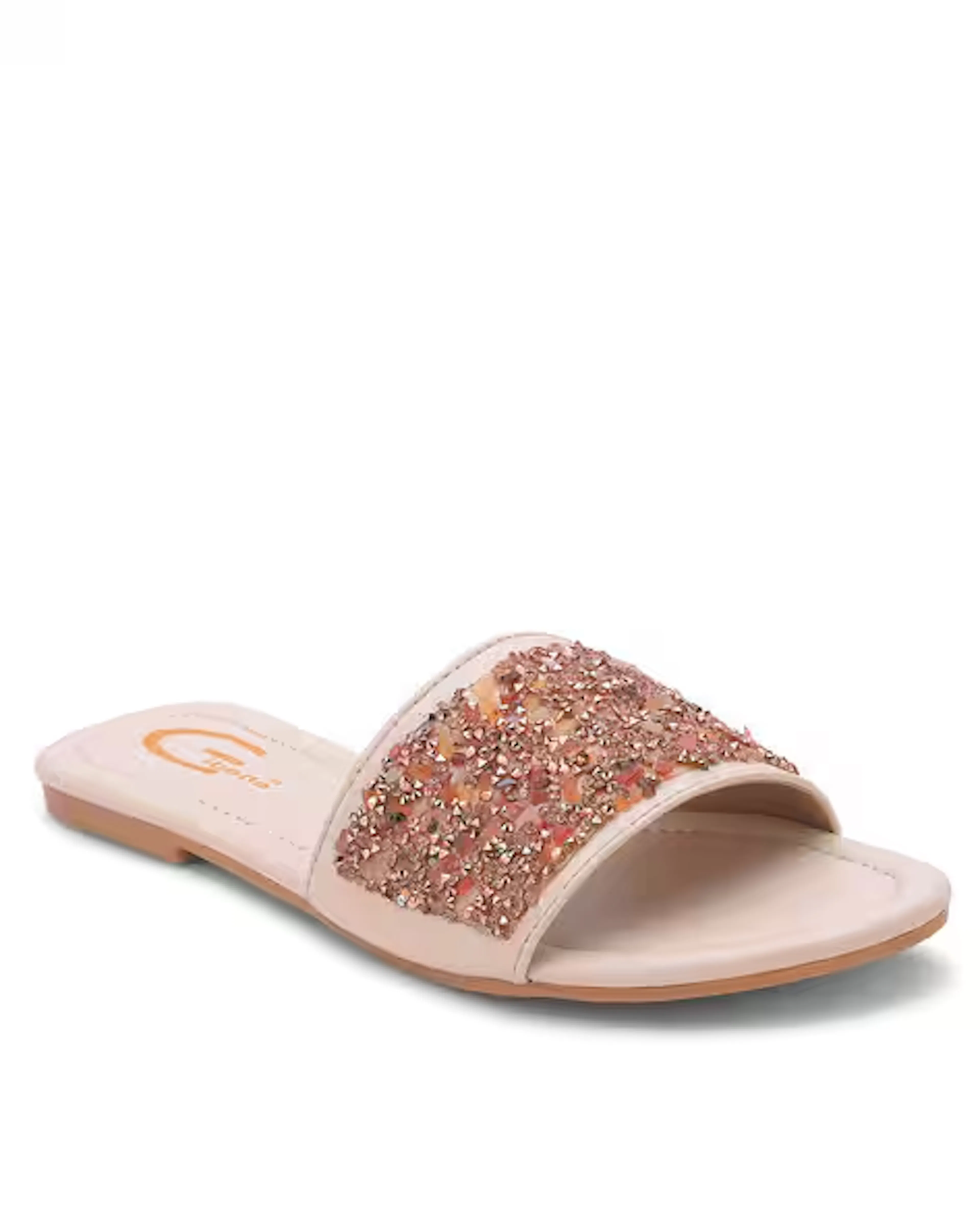 Embellished Slip-On Sandals