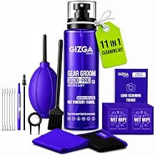 Gizga Essentials 11-in-1 Laptop Cleaning Kit | 150ml Screen Cleaner Spray, Air Blower, Microfiber Cloth, Lens Tissue & Keycap Puller | Camera, DSLR, TV, Keyboard, Eyeglass & Mobile Cleaning Kit
