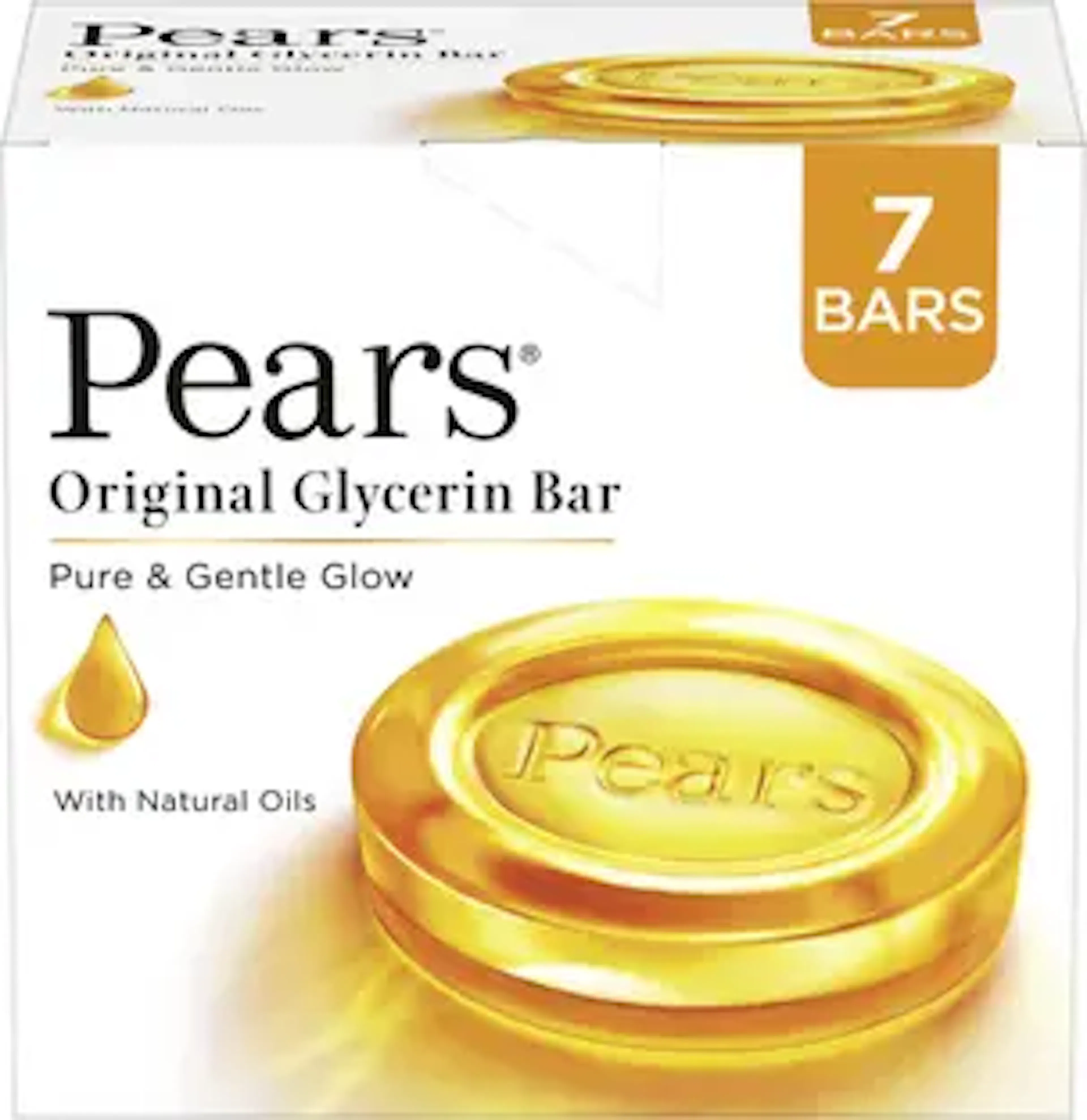 Pears Pure & Gentle Bathing Soap Bar 125 g (Combo Pack of 7)