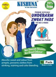 SN Mart Sweat Pads | Under Arm Pads for Men and Women | Skin Friendly (10 pads) Sweat Pads