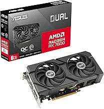 ASUS Dual Radeon RX 7600 EVO OC Edition 8GB GDDR6 Gaming Graphics Card (AMD Radeon RX7600, PCIe 4.0, 1x HDMI 2.1, 3X DisplayPort 1.4a)