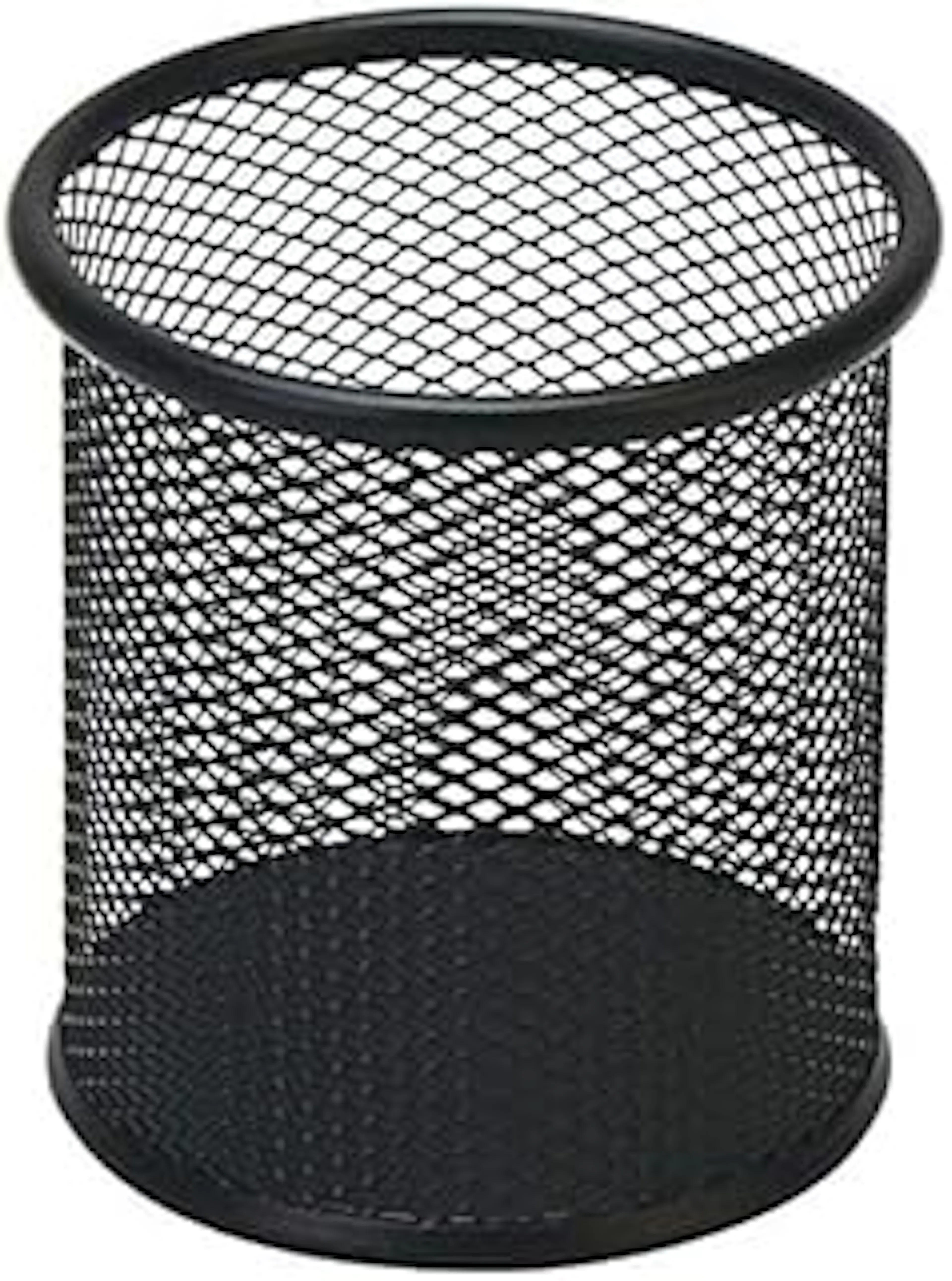 UCRAVO Black Round Mesh Pen Stand, Pencil Holder, Pen Organizer for Desk, Pen Cups, Stationary Storage Stand, Makeup Brush Holders, Pen, Pencil Holder for Office Home and Study Table