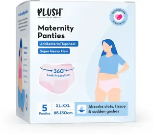 PLUSH Maternity Period Panty XL/XXL (85-130cm) | Heavy postpartum flow Sanitary Pad