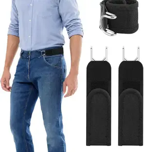 ANKRI Men & Women Casual, Party, Evening Black Fabric Belt