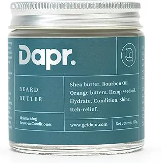Dapr.Beard Butter (100 grams) |Hydrating and Nourishing with Shea Butter, Bourbon Oil, Orange Bitters & Hemp Seed oil for Softer & Smoother Beard| Hydrating